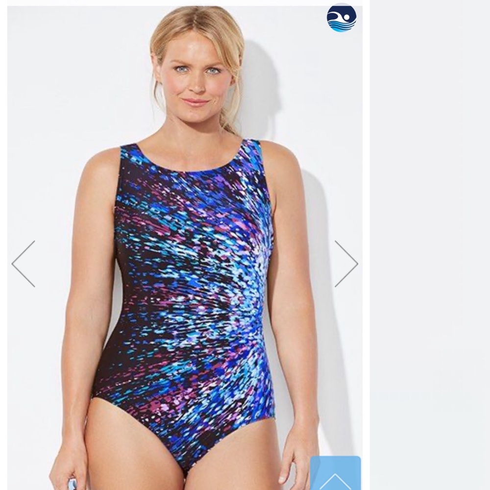 SWIMSUITS FOR ALL CELESTIAL One Piece High Neck